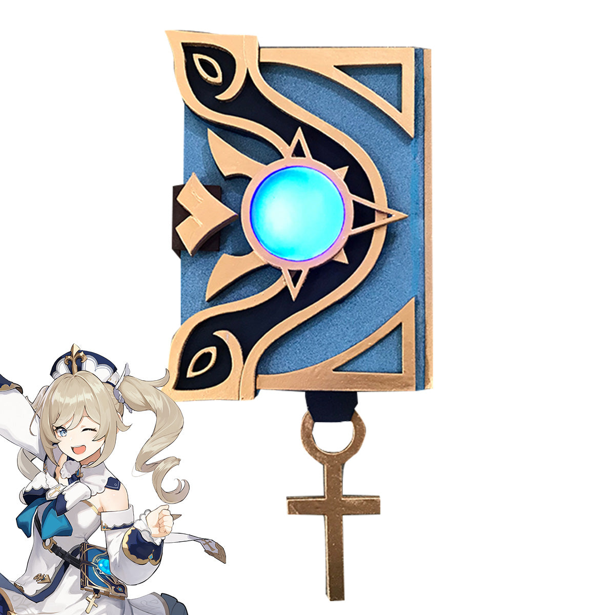 Genshin Impact Barbara Magic Book Cosplay Accessory Prop Prop - Tophatter Daily Deals